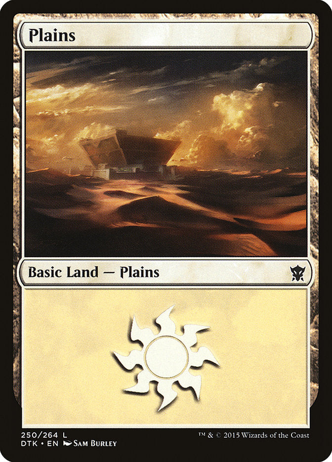 Plains (#250) - (Foil): Dragons of Tarkir