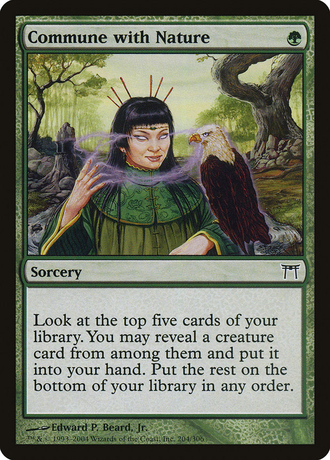 Commune with Nature - (Foil): Champions of Kamigawa