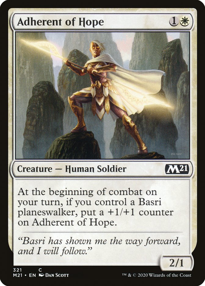 Adherent of Hope (Planeswalker Deck): Core Set 2021