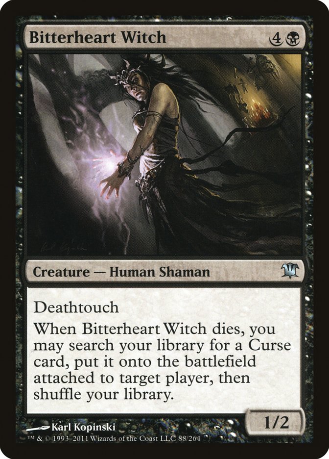 Bitterheart Witch - (Foil): Innistrad