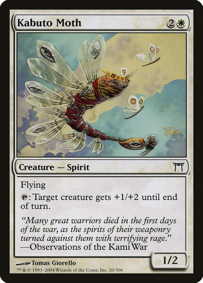 Kabuto Moth - (Foil): Champions of Kamigawa