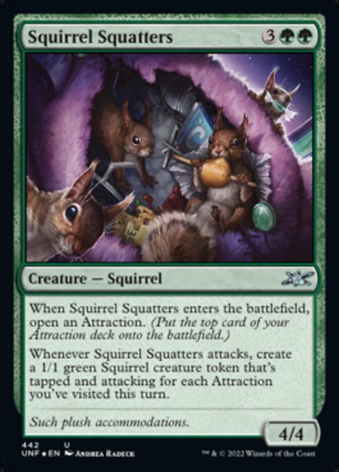 Squirrel Squatters (Galaxy Foil) - (Foil): Unfinity