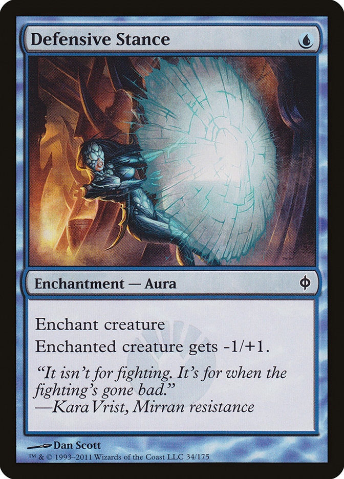 Defensive Stance - (Foil): New Phyrexia