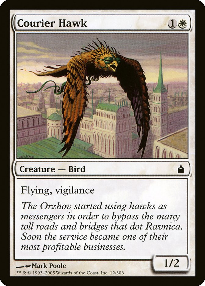 Courier Hawk - (Foil): Ravnica: City of Guilds