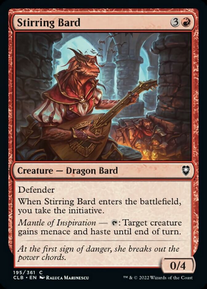 Stirring Bard: Commander Legends: Battle for Baldur's Gate