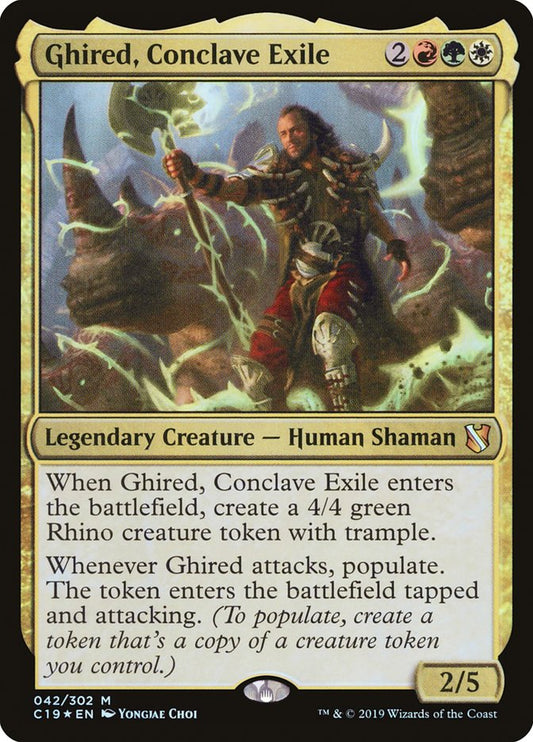 Ghired, Conclave Exile - (Foil): Commander 2019