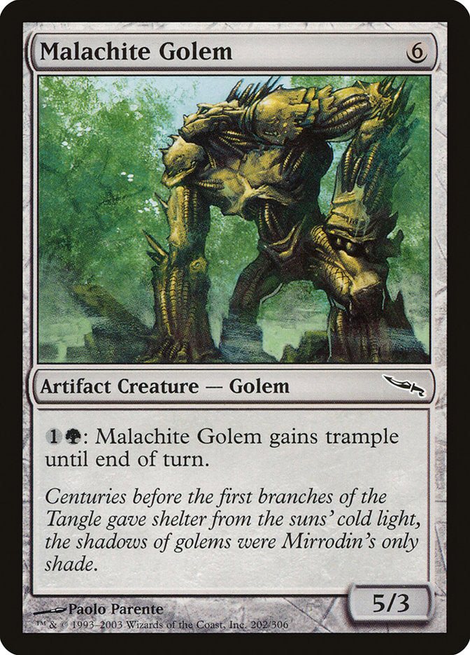 Malachite Golem - (Foil): Mirrodin
