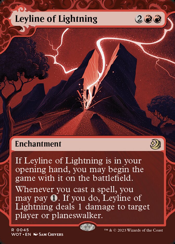 Leyline of Lightning (#045) - (Foil): Wilds of Eldraine: Enchanting Tales