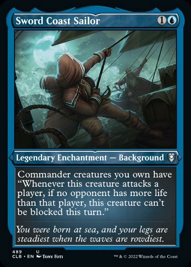 Sword Coast Sailor (Foil Etched) - (Foil): Commander Legends: Battle for Baldur's Gate