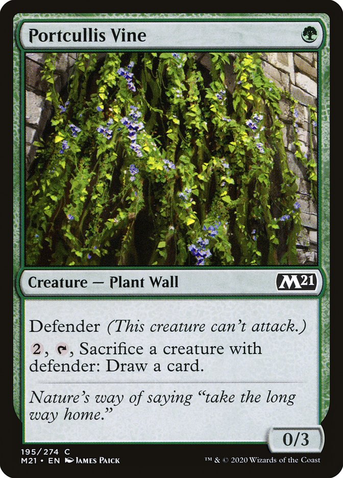 Portcullis Vine - (Foil): Core Set 2021