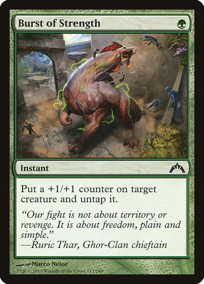 Burst of Strength - (Foil): Gatecrash
