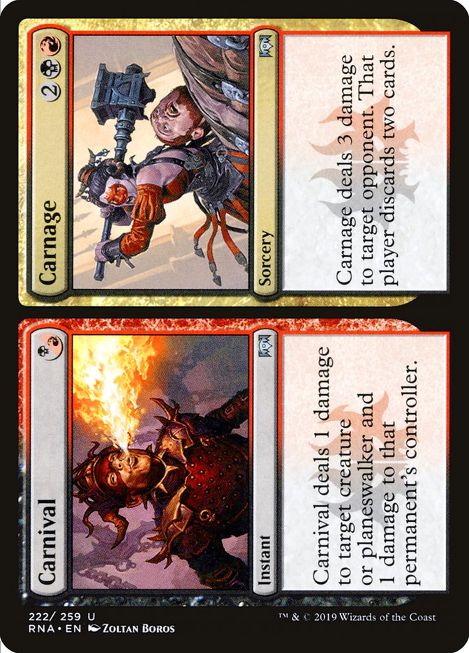 Carnival // Carnage - (Foil): Ravnica Allegiance