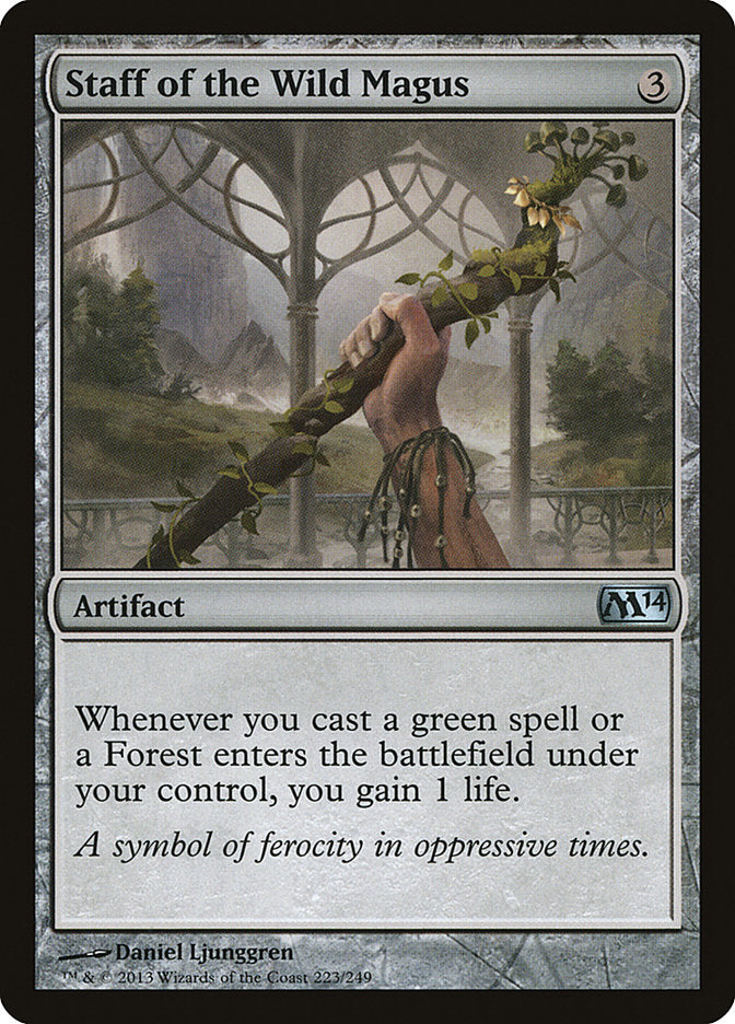 Staff of the Wild Magus - (Foil): Magic 2014