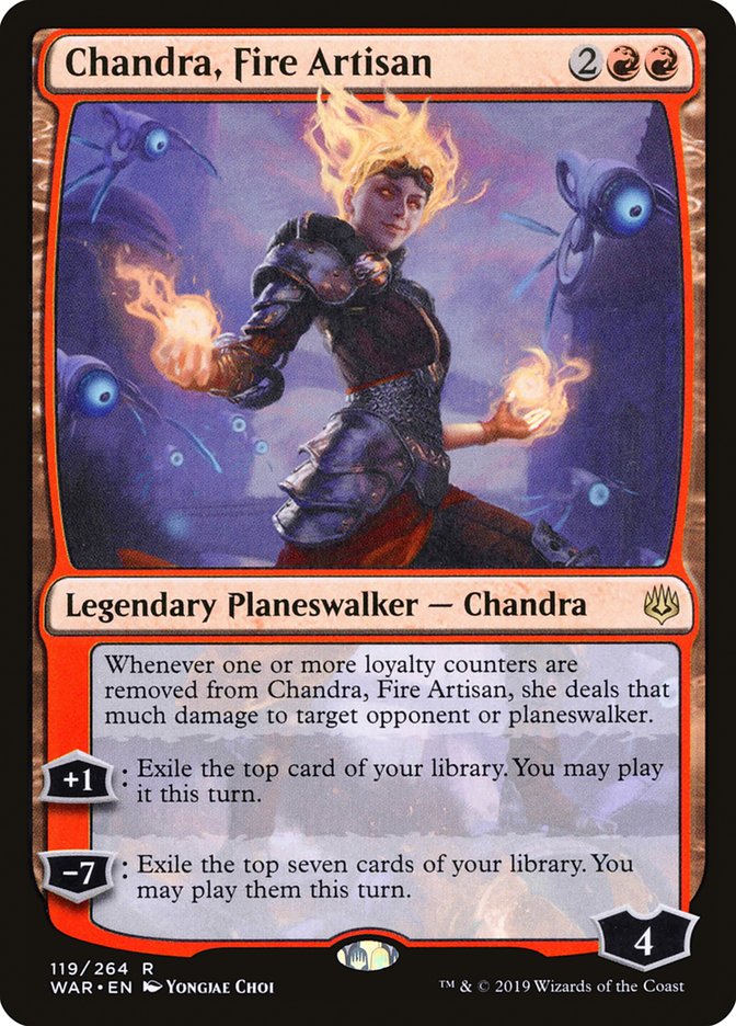 Chandra, Fire Artisan - (Foil): War of the Spark