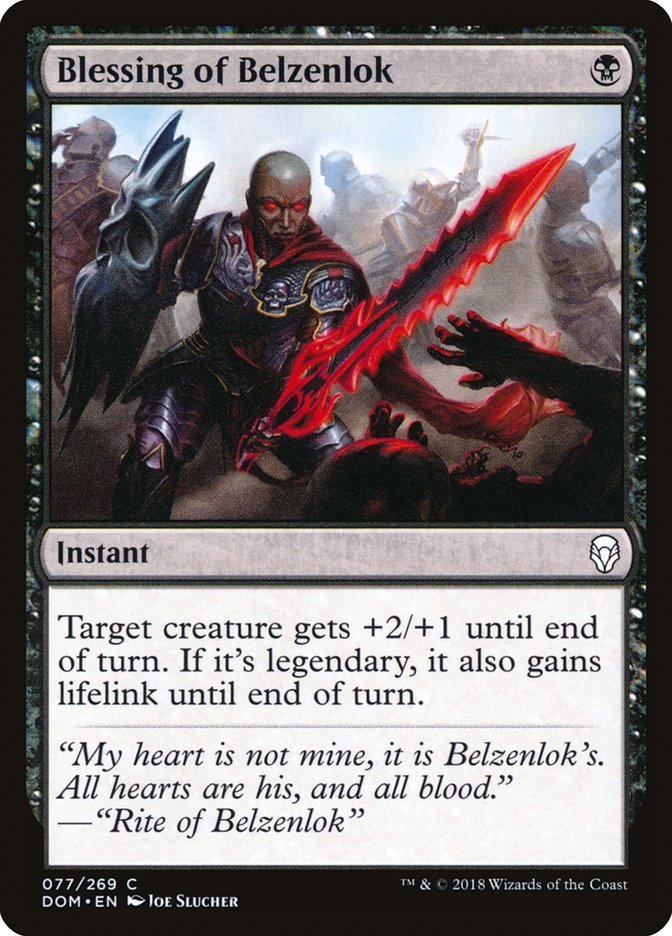 Blessing of Belzenlok - (Foil): Dominaria