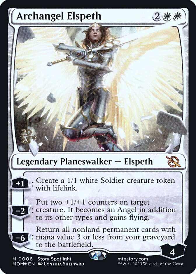 Archangel Elspeth - (Foil): March of the Machine Promos