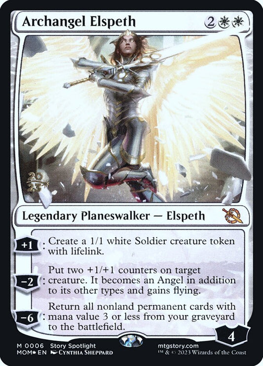 Archangel Elspeth - (Foil): March of the Machine Promos