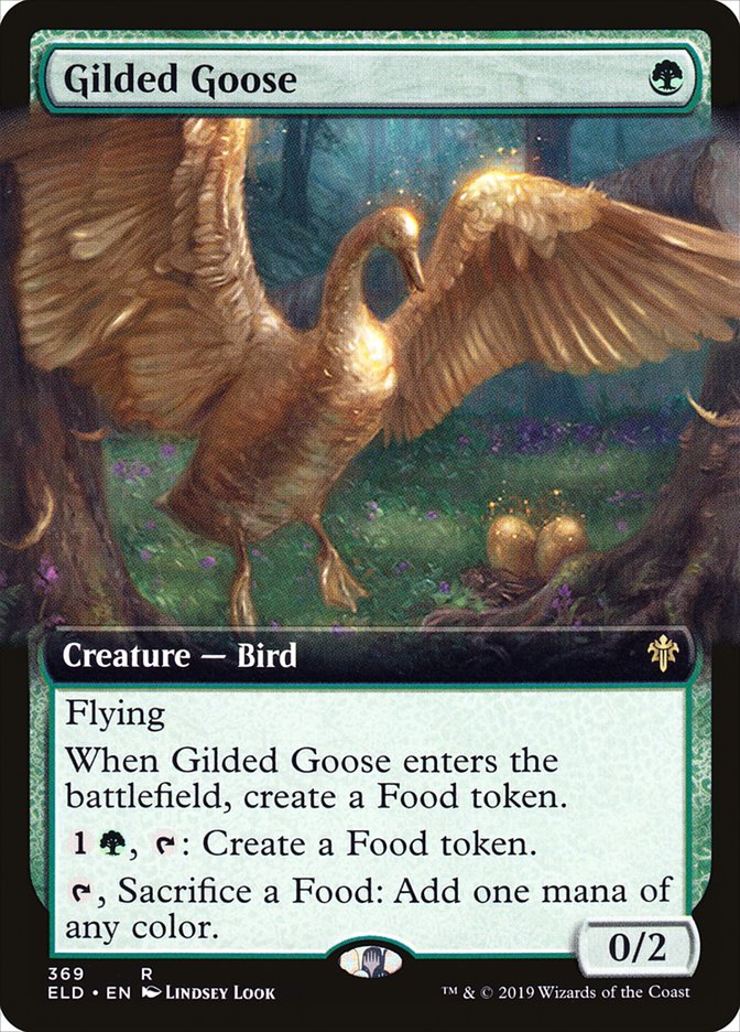 Gilded Goose (Extended Art): Throne of Eldraine
