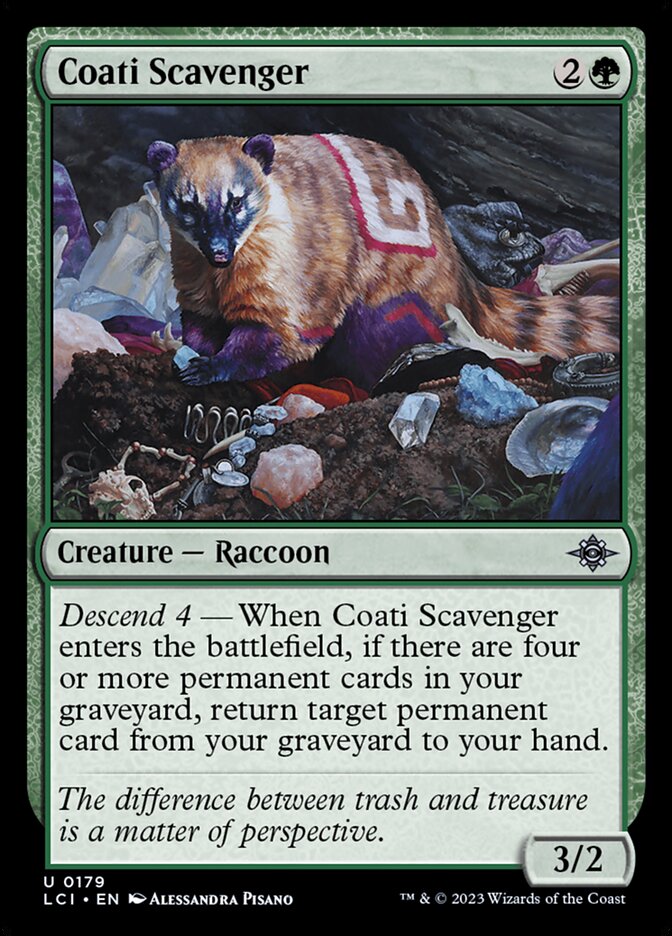 Coati Scavenger - (Foil): Lost Caverns of Ixalan