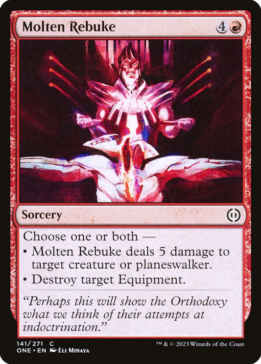 Molten Rebuke - (Foil): Phyrexia: All Will Be One