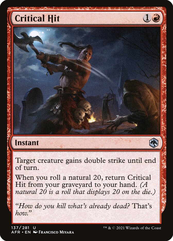 Critical Hit - (Foil): Adventures in the Forgotten Realms