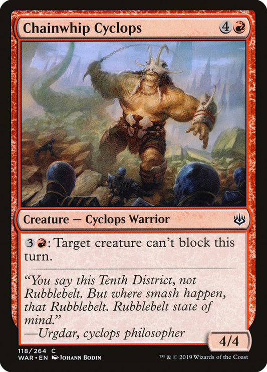 Chainwhip Cyclops - (Foil): War of the Spark