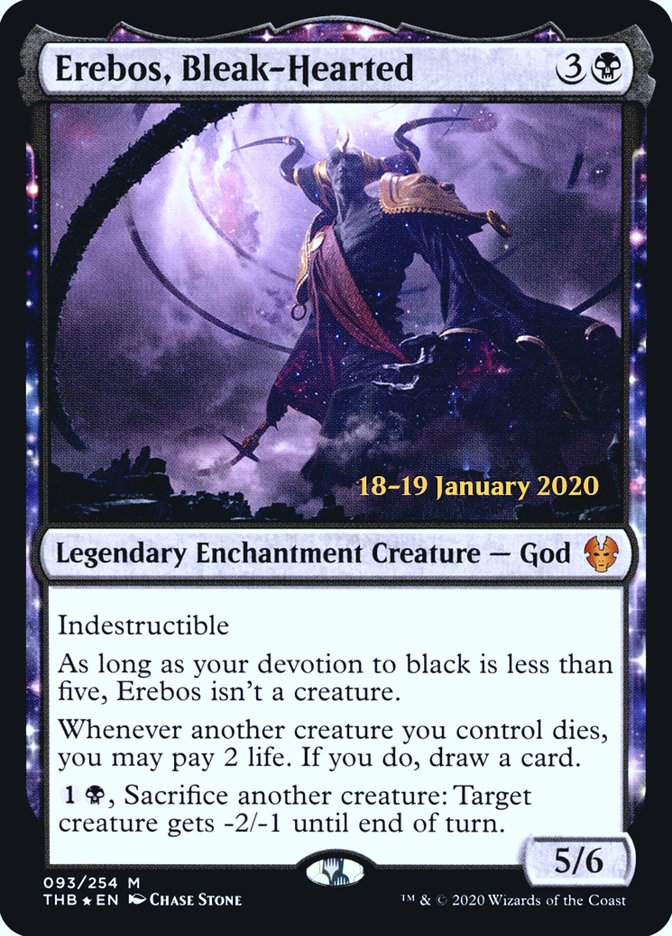 Erebos, Bleak-Hearted - (Foil): Theros Beyond Death Promos