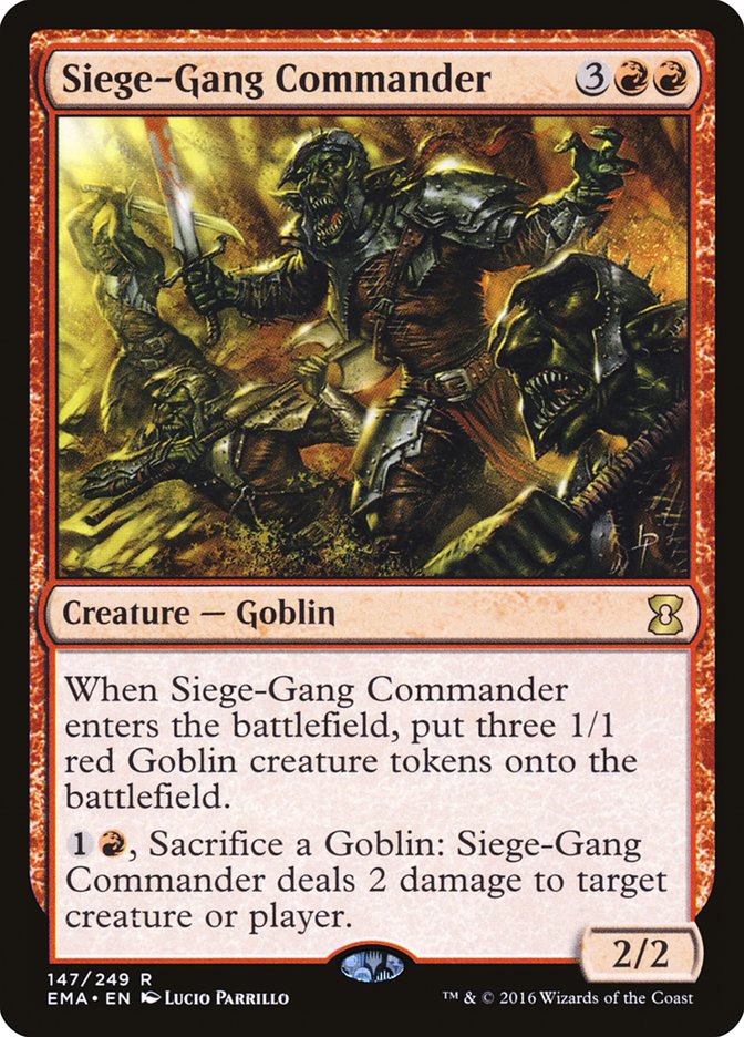 Siege-Gang Commander - (Foil): Eternal Masters