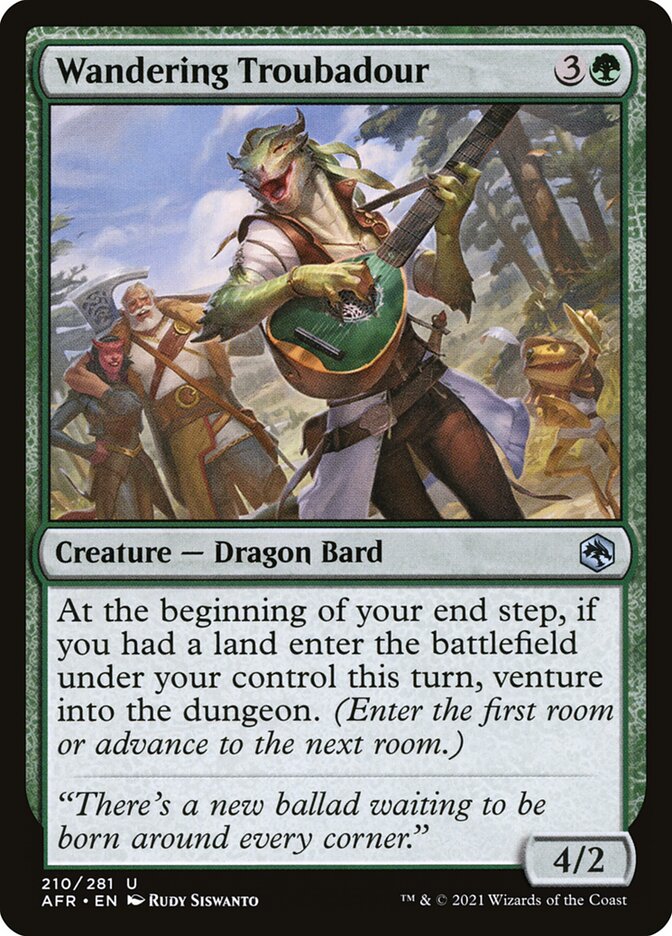 Wandering Troubadour - (Foil): Adventures in the Forgotten Realms