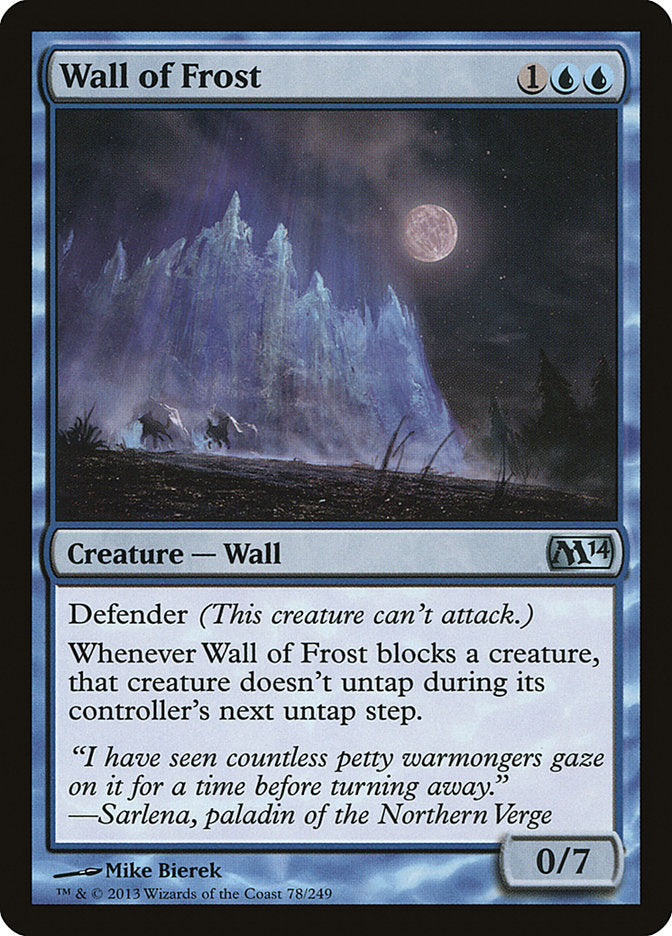Wall of Frost - (Foil): Magic 2014