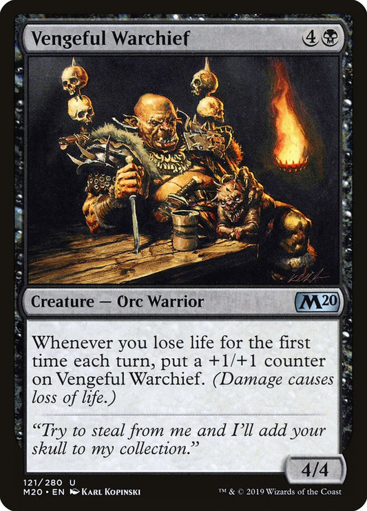 Vengeful Warchief - (Foil): Core Set 2020