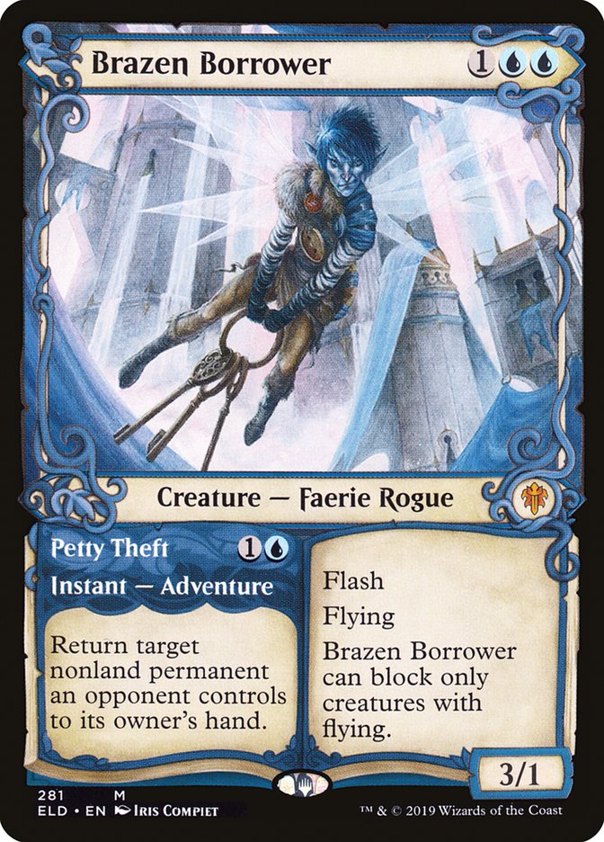 Brazen Borrower // Petty Theft: Throne of Eldraine
