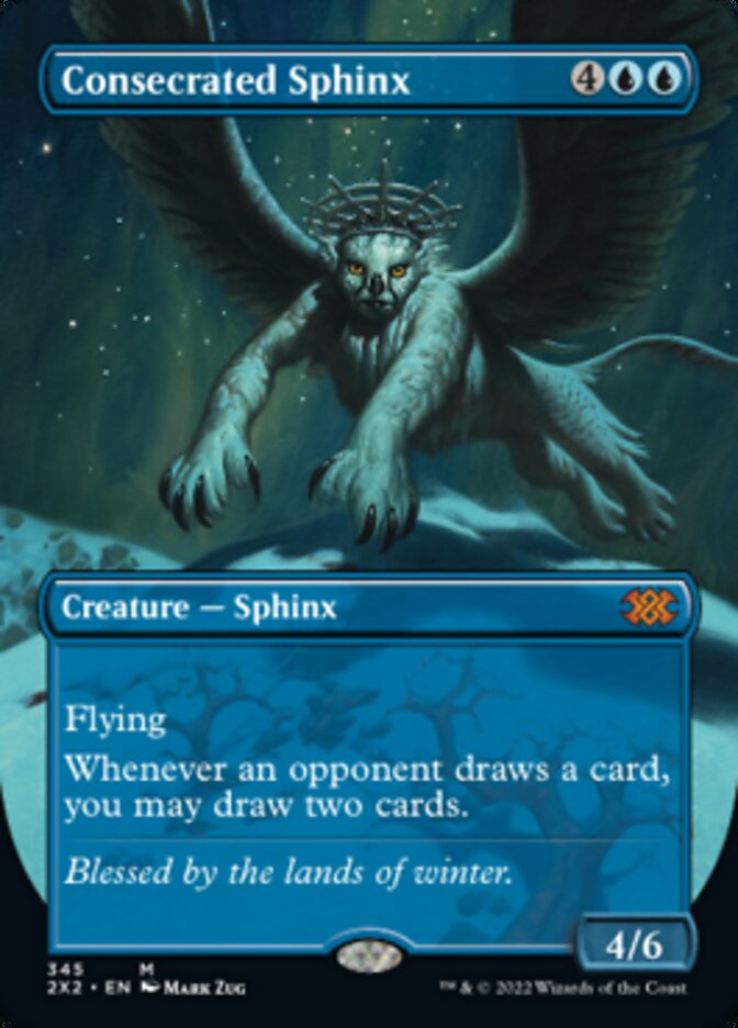 Consecrated Sphinx (Borderless) - (Foil): Double Masters 2022