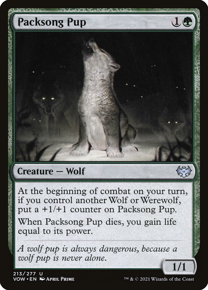Packsong Pup - (Foil): Innistrad: Crimson Vow