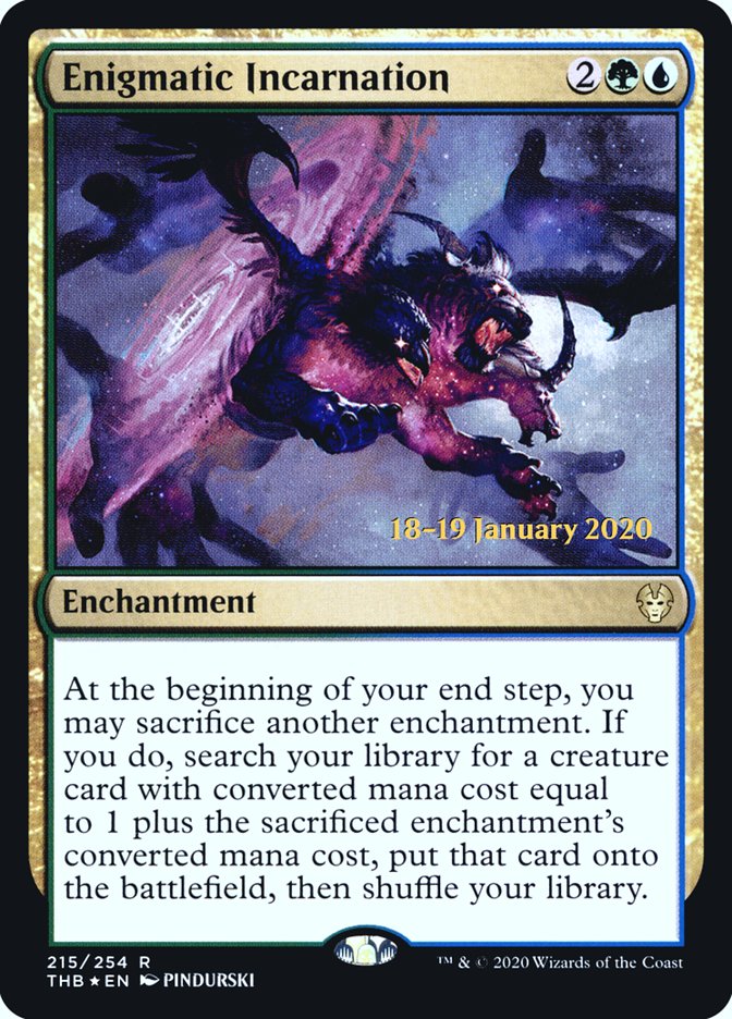Enigmatic Incarnation (Prerelease) (Theros Beyond Death) - (Foil): Theros Beyond Death Promos