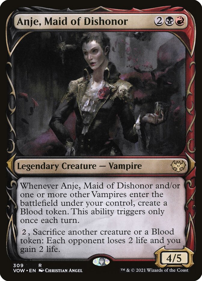Anje, Maid of Dishonor (Showcase) - (Foil): Innistrad: Crimson Vow