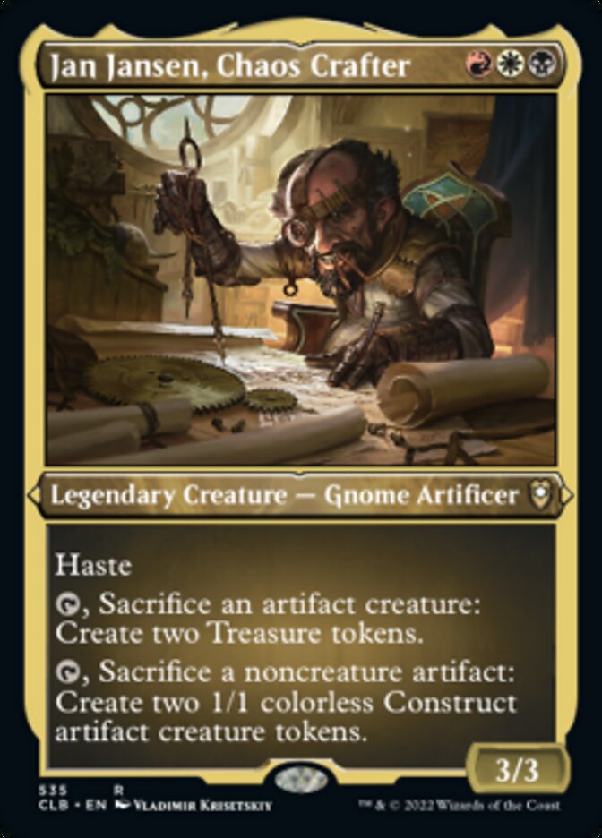 Jan Jansen, Chaos Crafter (Foil Etched) - (Foil): Commander Legends: Battle for Baldur's Gate