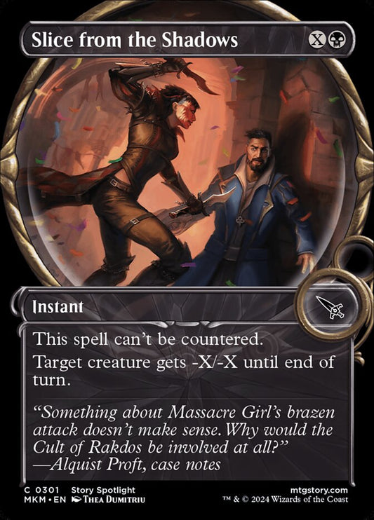Slice from the Shadows (Showcase) - (Foil): Murders at Karlov Manor