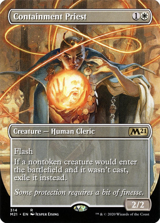 Containment Priest (Borderless): Core Set 2021