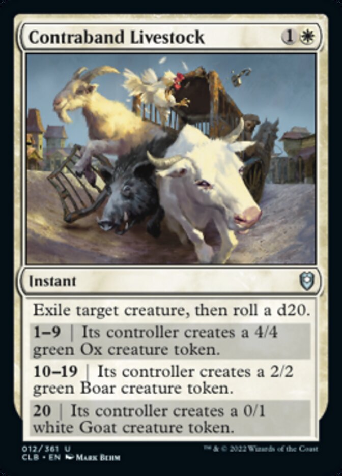 Contraband Livestock - (Foil): Commander Legends: Battle for Baldur's Gate