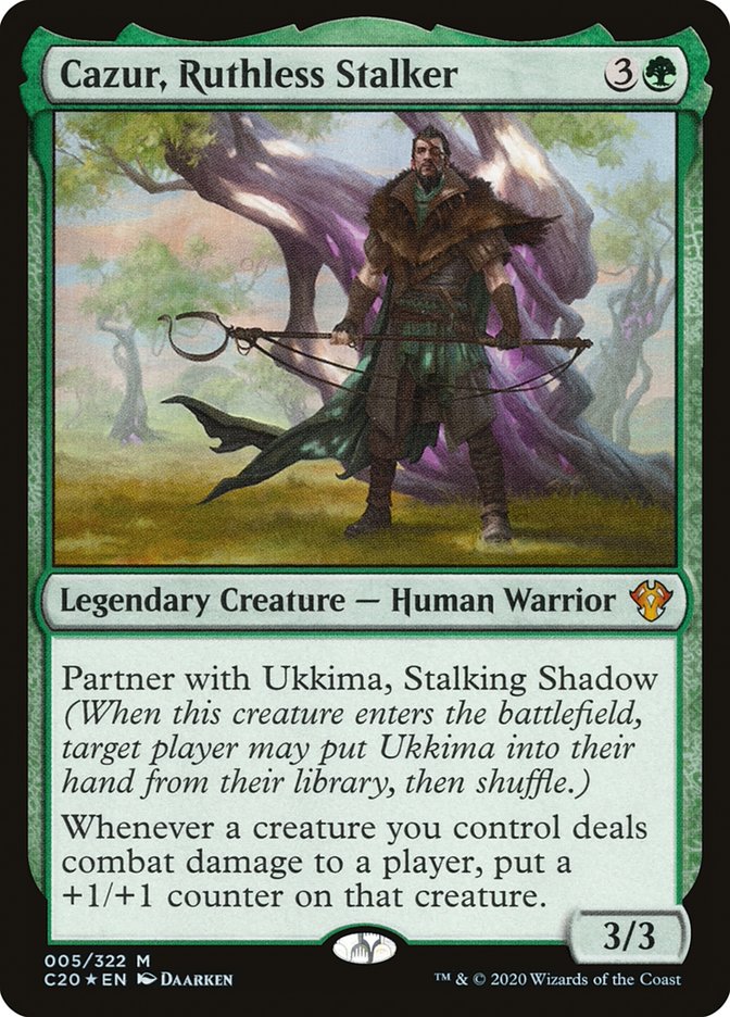 Cazur, Ruthless Stalker - (Foil): Commander 2020