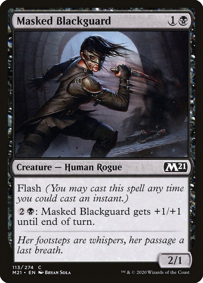 Masked Blackguard - (Foil): Core Set 2021