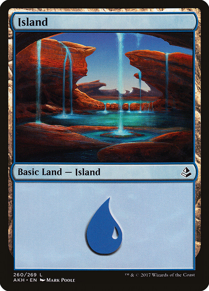 Island (#260) - (Foil): Amonkhet
