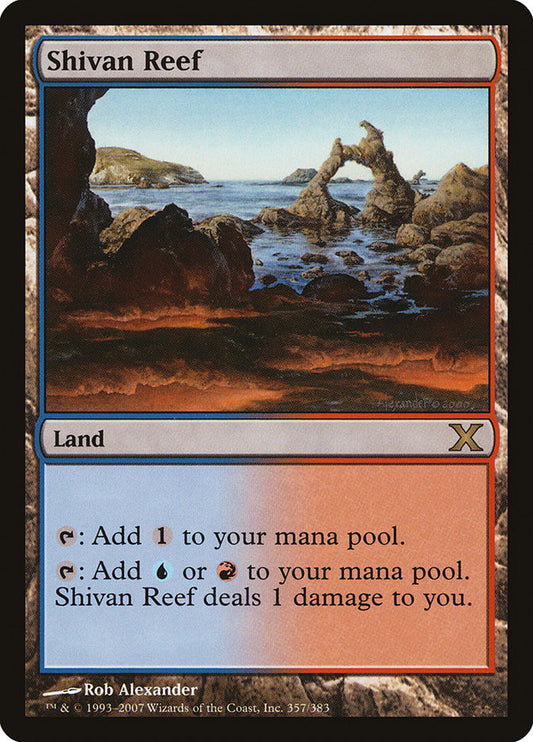 Shivan Reef - (Foil): Tenth Edition