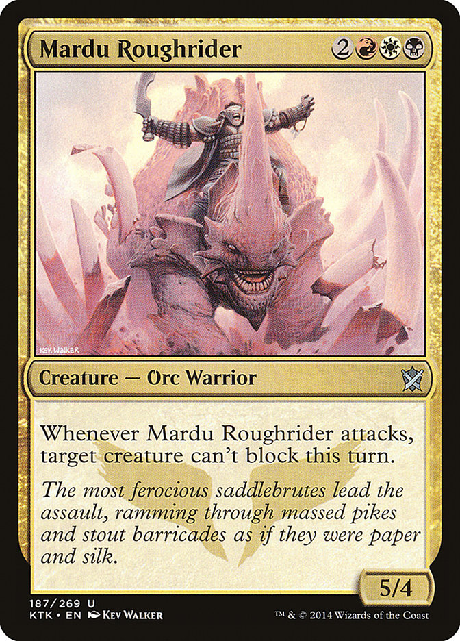 Mardu Roughrider - (Foil): Khans of Tarkir