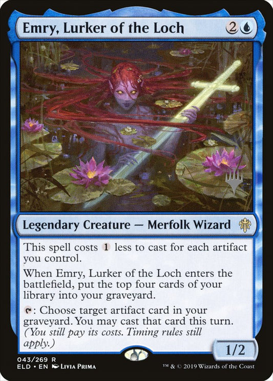 Emry, Lurker of the Loch (Promo Pack) (Throne of Eldraine) - (Foil): Throne of Eldraine Promos