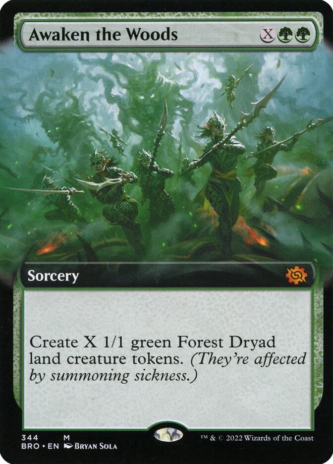 Awaken the Woods (Extended Art) - (Foil): The Brothers' War