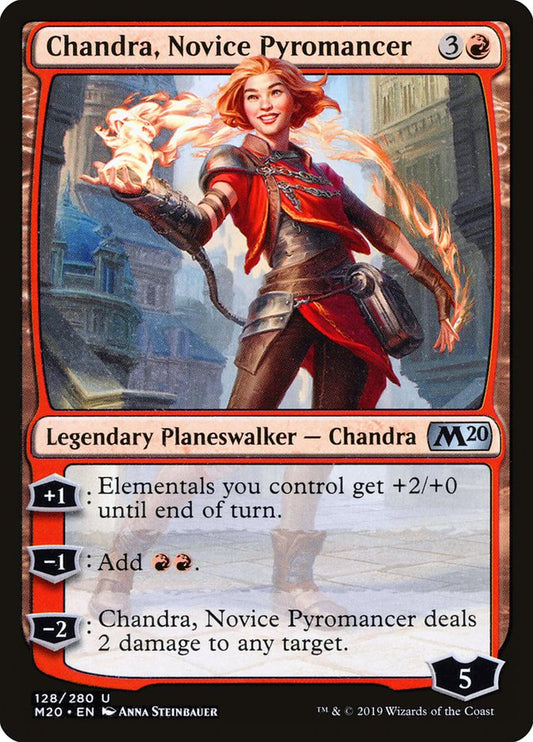Chandra, Novice Pyromancer - (Foil): Core Set 2020