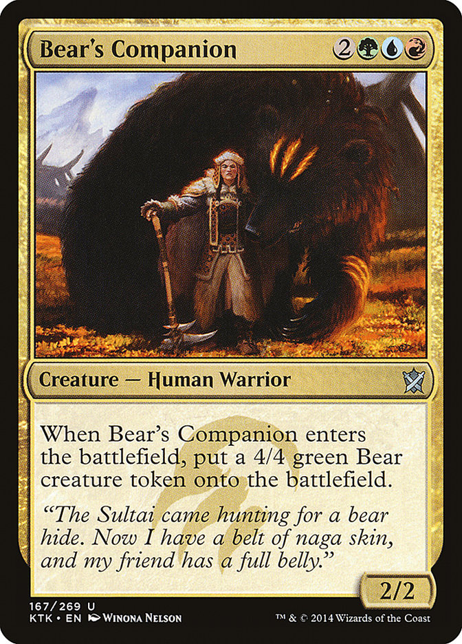Bear's Companion: Khans of Tarkir