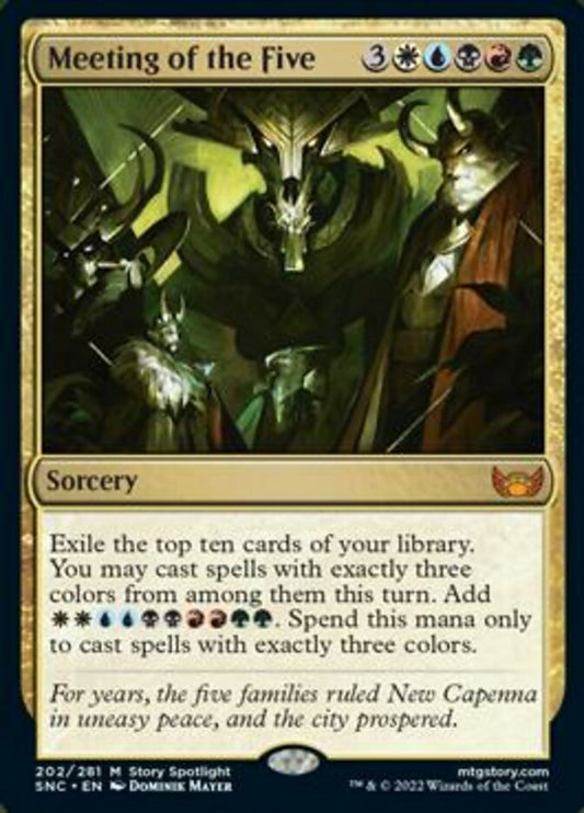 Meeting of the Five - (Foil): Streets of New Capenna